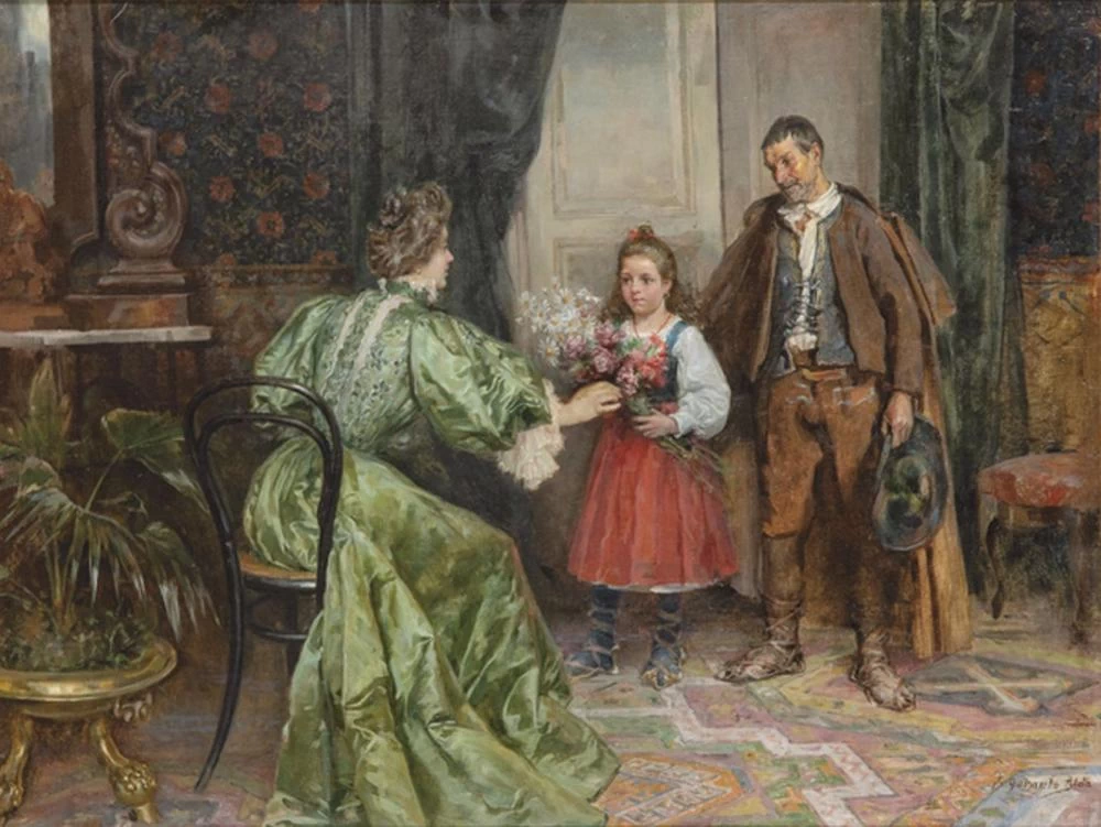 José Garnelo y Alda - Il regalo